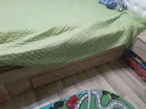 birou +pat cu noptiere+saltea ortopedica - imagine 3