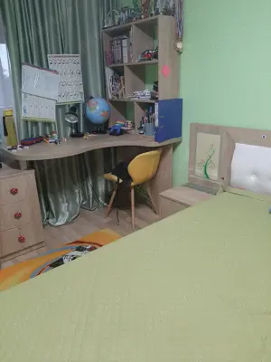 birou +pat cu noptiere+saltea ortopedica