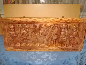 SALONAS AFRICA lemn masiv sculptura in lemn masiv nobil.Masa-2scaune-Trib luptatori antici-STATUIETE - imagine 2