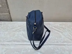 Carla Faustini, poseta dama, geanta messenger, piele ecologica, Blue - imagine 3