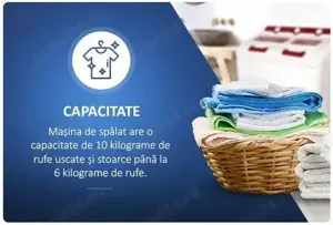 Masina de spalat rufe semiautomata Albatros WMS 10.0, 10 kg, Alb Rosu , 450W - NOUA - imagine 2