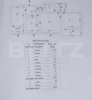 Campus Palas - Apartament 3 Camere 63 mp - imagine 16