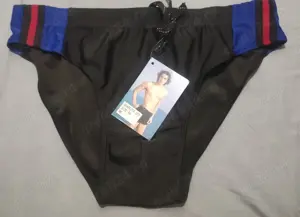 SLIP de BAIE negru pentru bărbați și adolescenți, mărimea 56