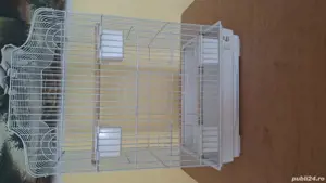 Vând Colivie mare pentru păsări orice specie nimfe,peruși etc + accesorii + mâncare de 4KG 4 pungi. - imagine 3