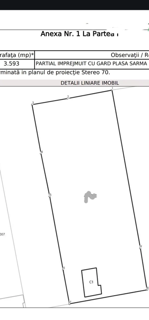 Teren intravilan , centru Parța