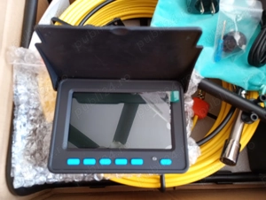 Camera de Inspectie Canalizari cu Ecran de 13cm HD, 16GB Card SD, Baterie 12V, 17MM, cordon de 50m