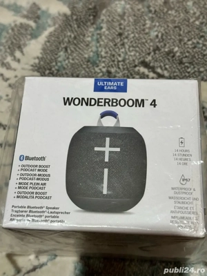 Boxa portabila Logitech Ultimate Ears Wonderboom 4 Waterproof