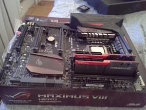 Placa de bază MAXIMUS VIII HERO 16 ram DDR4  procesor  SSDM2 cooler carcasa sursa+Bonusuri - imagine 2