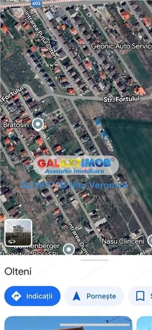 Teren de vanzare- 606 mp, imprejmuit, Fortului