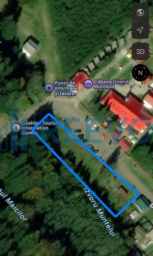 Teren Izvorul Muntelui, Bicaz, la baza traseelor de la Vârful Toaca