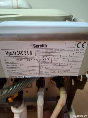 Vând centrală Beretta Mynute 24 C.S.I.N 450 lei