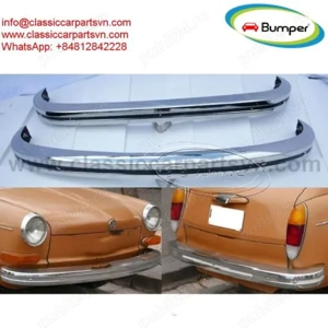 Volkswagen Type 3 bumper year (1970-1973) by stainless steel  - imagine 2
