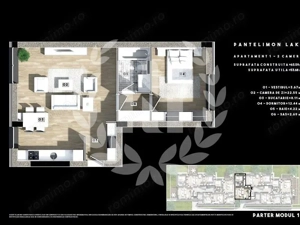 2 CAMERE ZONA VERDE LACUL PANTELIMON - imagine 2