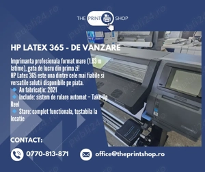 HP Latex 365, an fabricatie 2021
