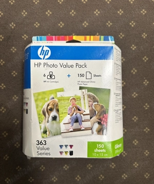 HP Photo Value Pack Q7966EE   Cartuse HP 363 + hartie foto