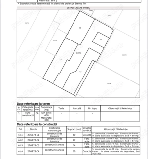Bucurestii Noi, teren 400 mp,deschidere 14 m