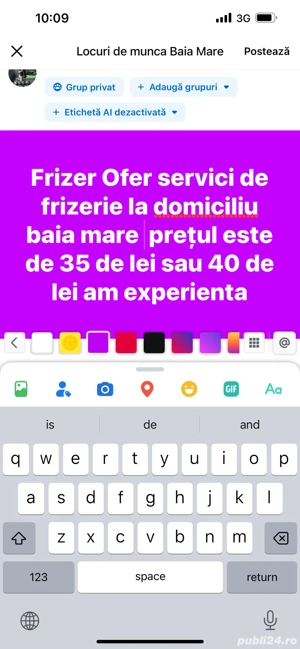 frizerie la domiciliu