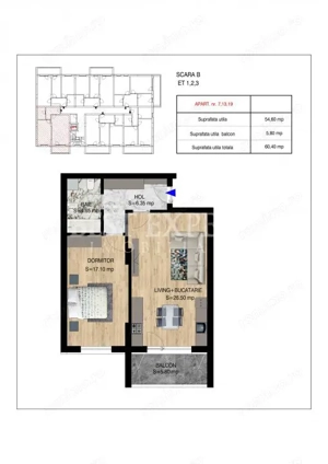 2 Camere Direct Dezvoltator -Incalzire in Pardoseala/Parcare inclusa - imagine 5