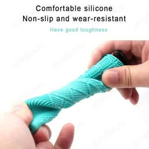 Mansoane Odi ergonomice moi confortabile ghidon bicicleta mtb culoare Bianchi - imagine 2