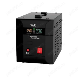 Stabilizator automat de tensiune Well Agile 2000VA 1400W Triac (NOU !)