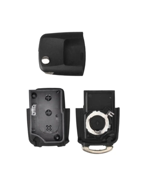 Carcasa Cheie Briceag cu 3 Butoane pentru Volkswagen, Seat si Skoda, Negru