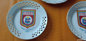 3 Farfurii mărime medie cu inscripția Clubul sportiv Dinamo București  - imagine 4