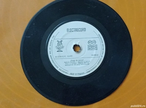 Disc vinil mic, uzat, cântă Vali Sterian, Cu iubirea de moșie, Cântec de oameni
