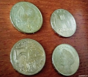 4 monede de 50 bani, rare, Romania  - imagine 2