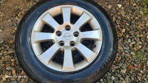 Vând set 4 jante Opel originale cu anvelope incluse  - imagine 3