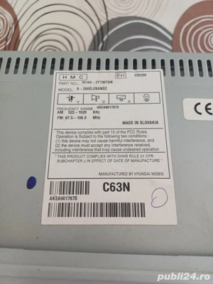 Vând Radio-Casetofon HYUNDAY ix35  - imagine 2