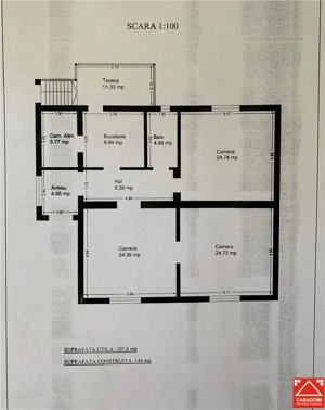 OCAZIE!!! Teren 4580 mp cu casa la centura Gai, la doar 37 EUR mp!!! - imagine 2