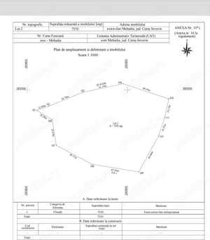Vand teren extravilan MEHADIA 2Euro  MP