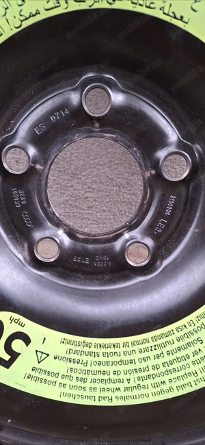 Vand roata rezerva Audi R19 slim !!! - imagine 4