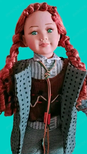 Păpușă porțelan,masivă,de colectie - imagine 4