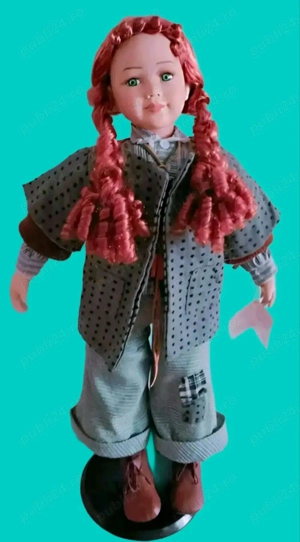 Păpușă porțelan,masivă,de colectie - imagine 2