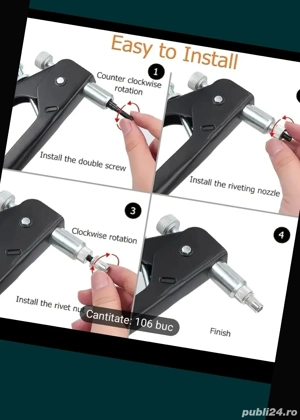 aparat pentru montaj nituri cu filet  - imagine 4