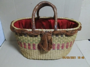 Cos de cumparaturi, artizanal, cu imbunatatiri hand-made