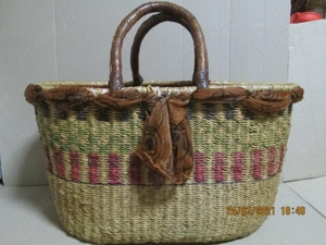 Cos de cumparaturi, artizanal, cu imbunatatiri hand-made - imagine 3