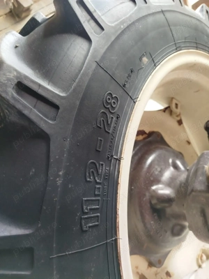 Schimb două roți Mitas 11,2 28 aproape noi doar cu alte roți mai late jantele sunt în stare perfecta - imagine 5