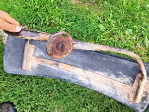 Schimb două roți Mitas 11,2 28 aproape noi doar cu alte roți mai late jantele sunt în stare perfecta - imagine 7