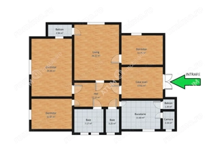 Apartament de 4 camere cu 2 bai 2 balcoane in zona centrala Sibiu - imagine 4