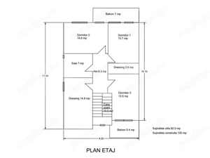 Casa individuala la cheie: 5 camere, 165 mp utili, 600 mp teren,  zona Oasului - imagine 18