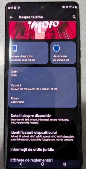 Vand Motorola Edge 40Pro