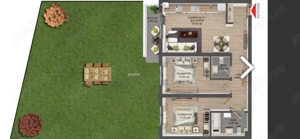 Apartament cu grădină amenajată, sistem inteligent și mutare imediata