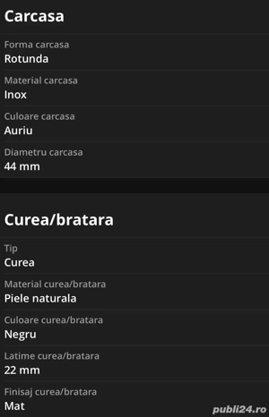 Ceas auriu Fossil - imagine 4