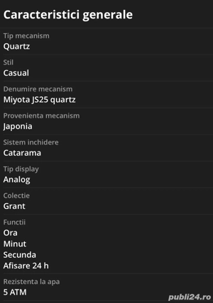 Ceas auriu Fossil - imagine 3