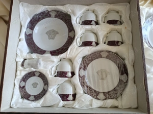 Versace  Da Vinci  Serviciu de masă din porțelan aur de 24 de carate - imagine 3