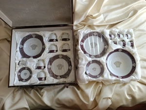 Versace  Da Vinci  Serviciu de masă din porțelan aur de 24 de carate - imagine 5