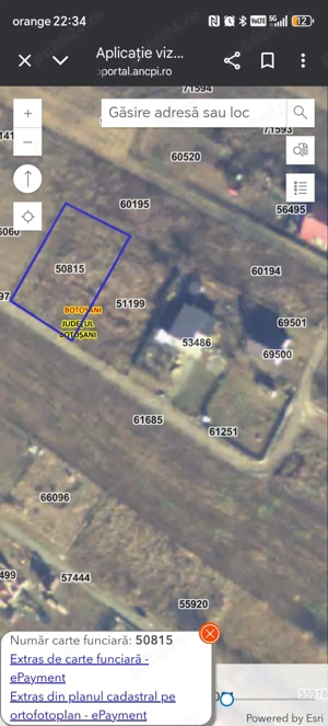 Vand teren intravilan  