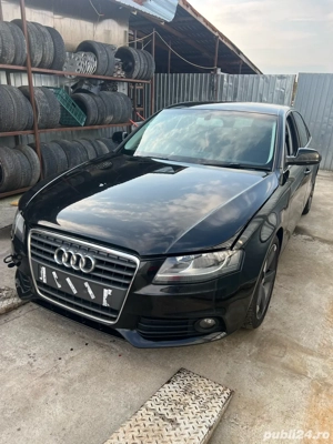 dezmembrez audi a4 b8 2.0 tdi cr manual bara fata usa motor alternator compresor clima faruri jante - imagine 2